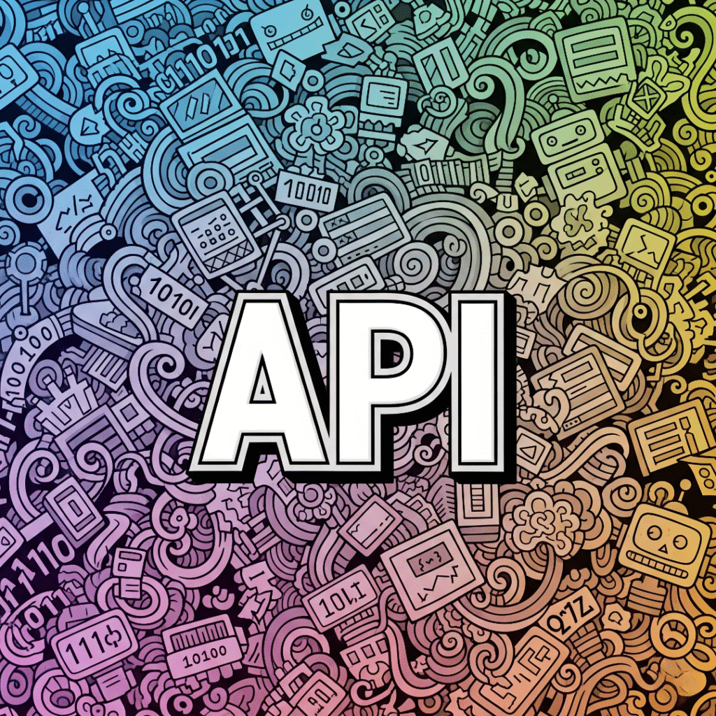 API क्या है? in doodle visual representation