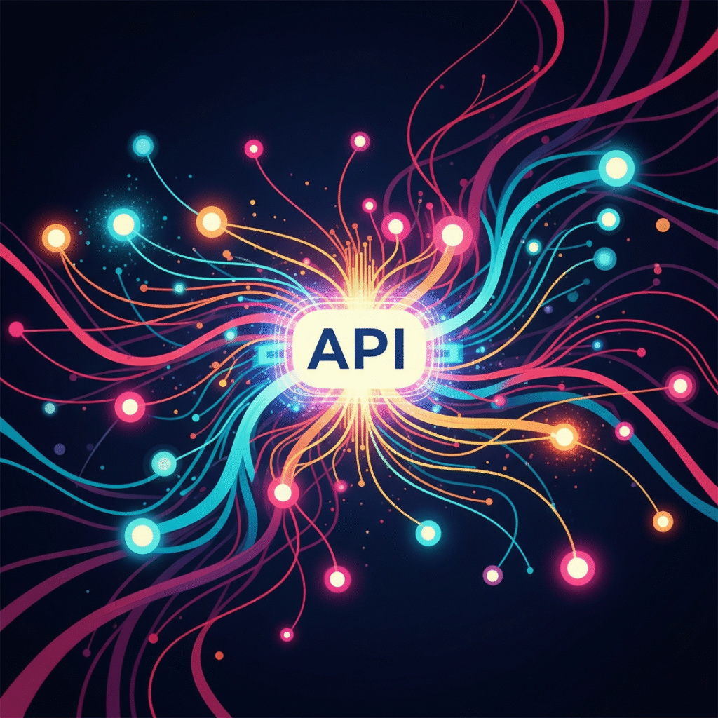 API text in visual form